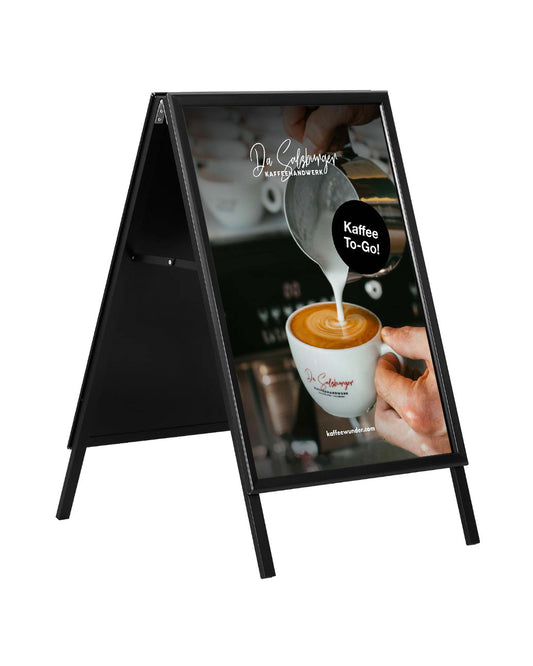 Kundenstopper / Plakatständer für Poster A1 / Da Salzburger Kaffee
