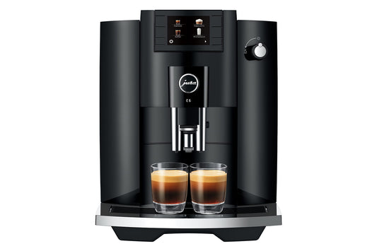 Jura E6 / Schwarz / Kaffeemaschine inkl. gratis Kaffee & Espressotassen