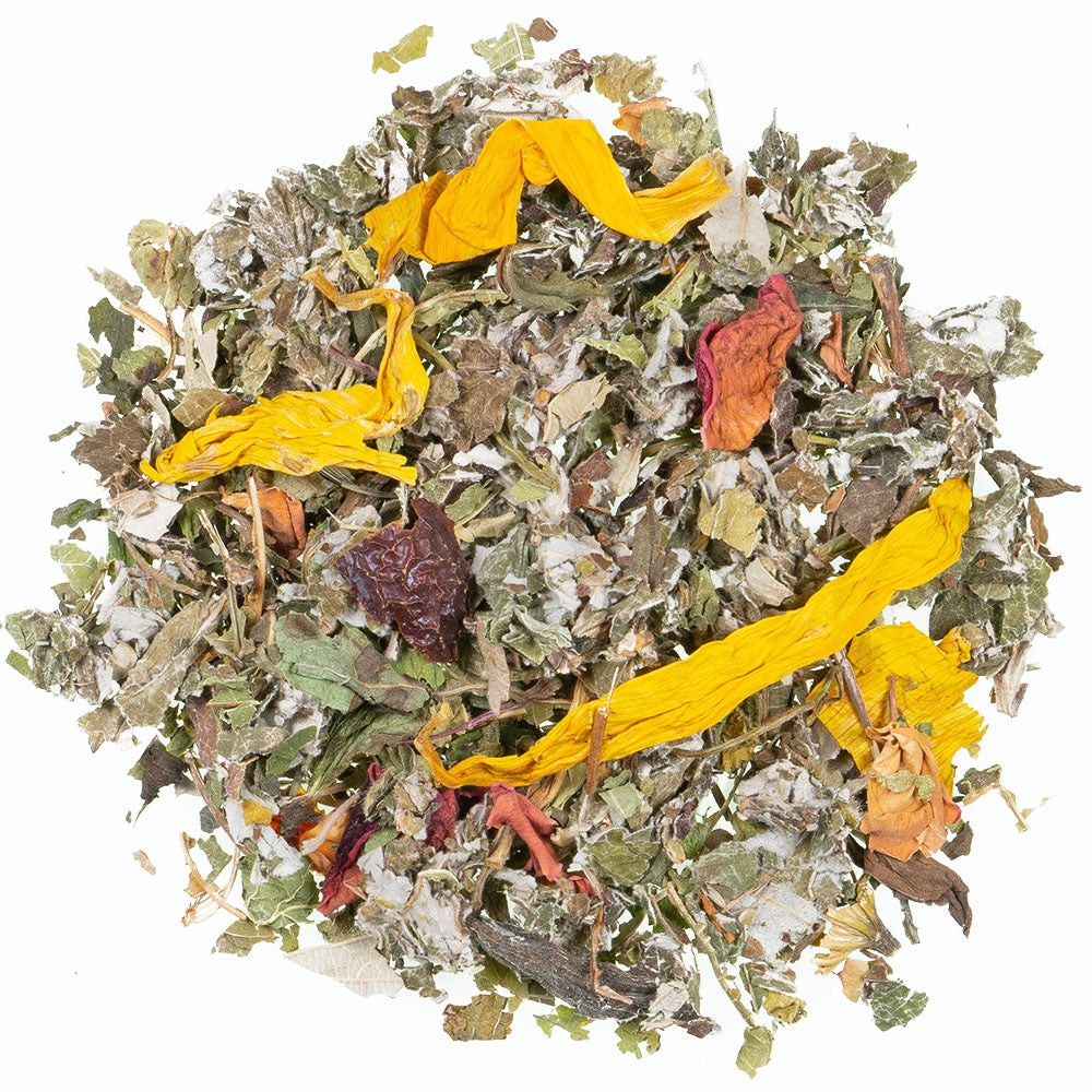 Organic tea with local herbs