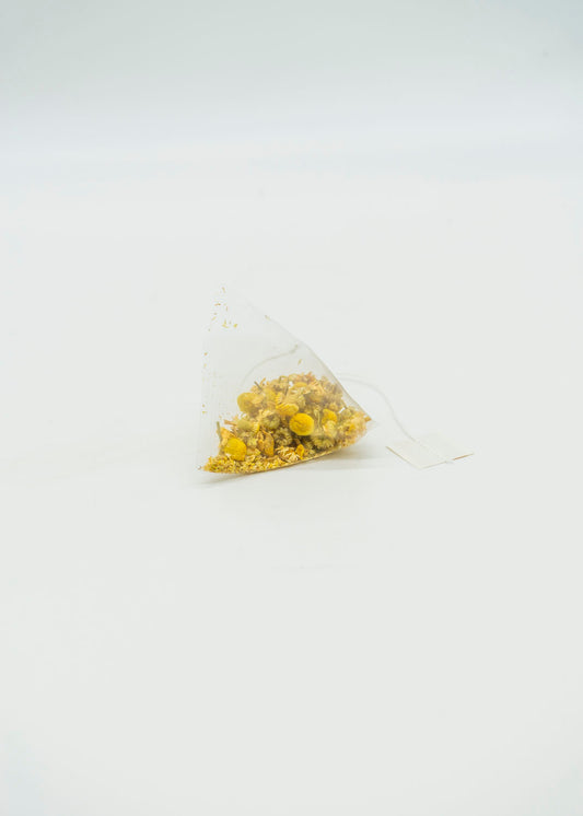 Organic chamomile blossom whole / composting pyramid - 100 pieces