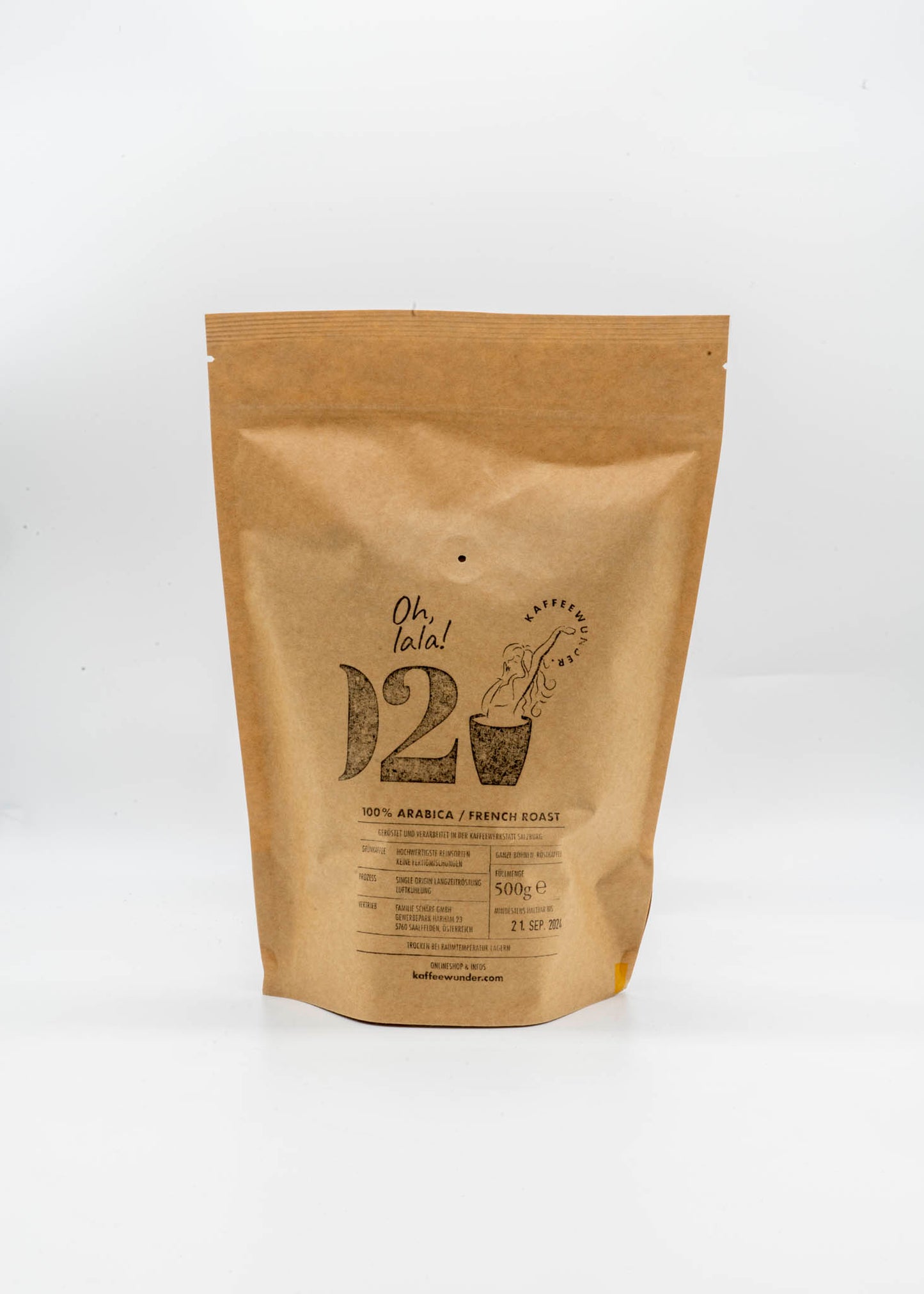 Kaffeewunder® Kaffee Nr02 (100% Arabica Bohnen / French Roast / 500g)