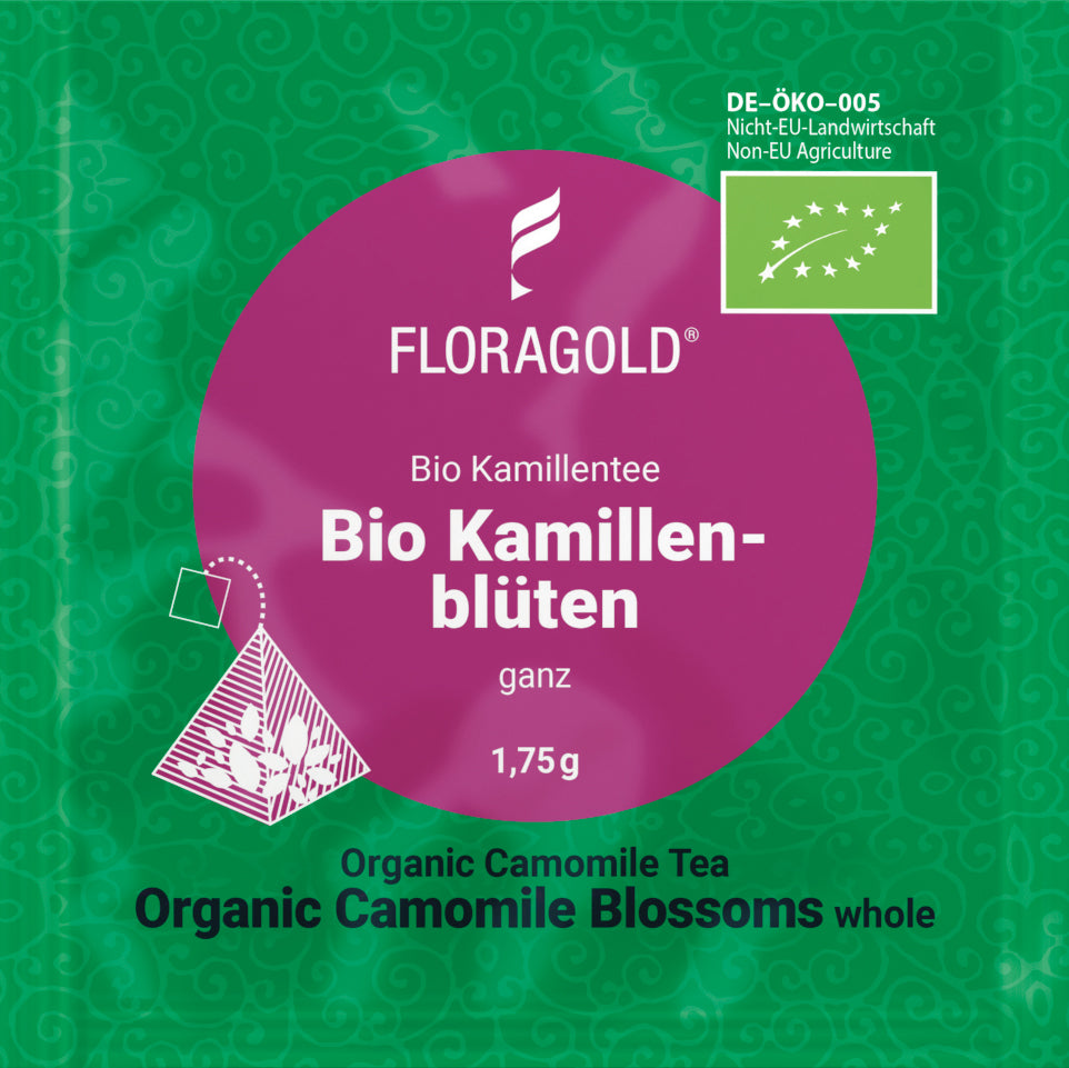 Bio Kamillenblüte ganz / Kompostier-Pyramide - 100 Stück