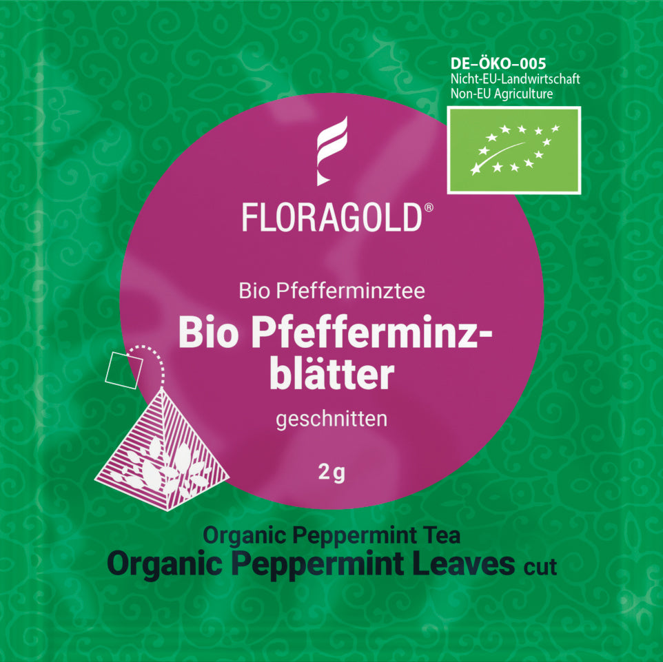 Bio Pfefferminzblätter / Kompostier-Pyramide - 100 Stück