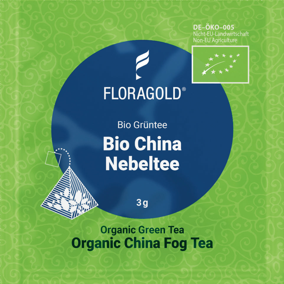 Organic Green Tea Chine Mist Tea / Composting Pyramid - 100 pieces